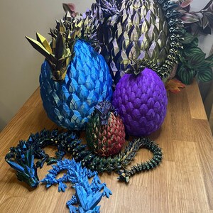 Mythical Crystal Dragon and Egg - Cinderwing3D image 1