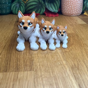 Loup articulé personnalisé imprimé en 3D - Pièce de collection, anti-stress, cadeau personnalisé - Différentes couleurs - Kekreations image 8