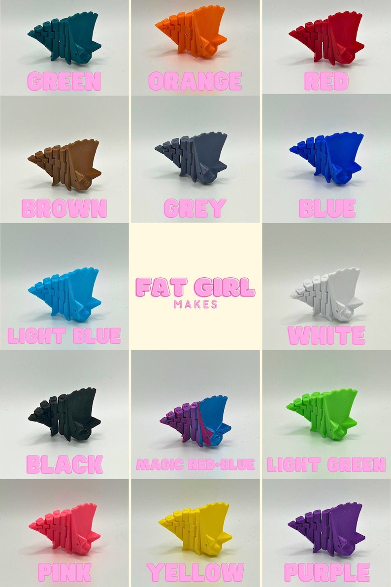 Articulated Smiling Axolotl | Sensory Stress Fidget | As Seen On TikTok | Flexible Multi Coloured Axolotl Cute Gift | 3DPrinted image 9