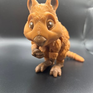 Custom Articulated 3DPrinted Quokka - Collectible Display Piece, Stress Relief, Personalized Gift - Various Colours - Mat Mire Makes image 1