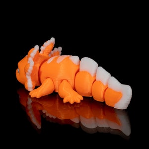 Custom Articulated 3DPrinted Axolotl Baby Candy - Collectible Display Piece, Stress Relief, ADHD Spinner - Various Colours - STLFLIX image 5