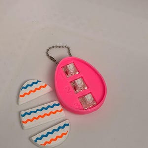 Easter Egg Fidget Keyring Set - Vibrant 3D-Printed Clickers for Tactile Feedback & Stress Relief - Ideal Easter Gift image 7