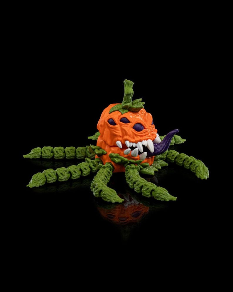 Pump-Krake! Kürbis Kraken Fidget Bild 3
