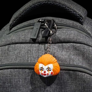 Penny The Wise Clown Keychain, Perfect for Halloween, 3D Printed Keyring Gift image 2