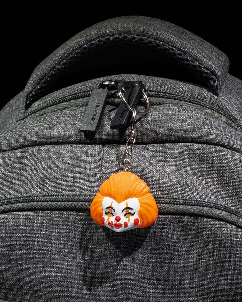 Penny The Wise Clown Keychain, Perfect for Halloween, 3D Printed Keyring Gift image 2