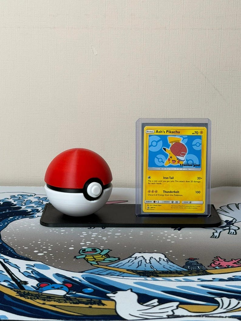 Monster Ball with display stand for slabs/toploaded/sleeved trading cards image 1