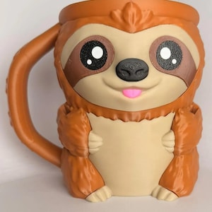 Sammy the Sloth Ice Cream Holder - 3D Printed Cute Ice Pint Holder image 4