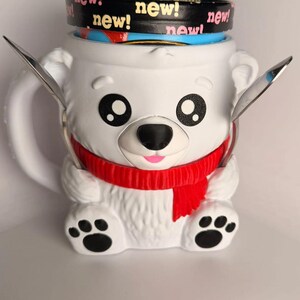 Support à glace Pawblo l'ours polaire - Joli support pour chope de glace imprimé en 3D image 4