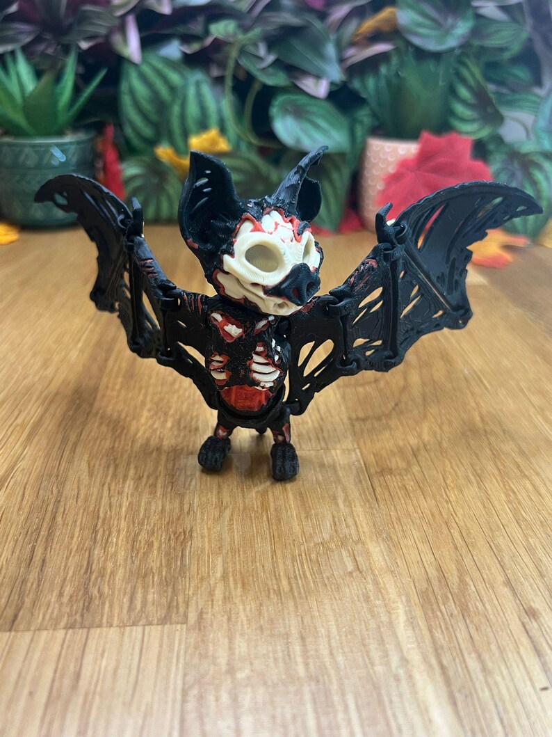 Zombat - Collectible Display Piece, Stress Relief, Personalized Gift, Articulated Flexi - Various Colors - Mat Mire Makes image 4