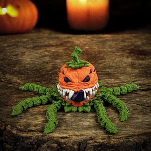 Pump-Krake! Kürbis Kraken Fidget Bild 1