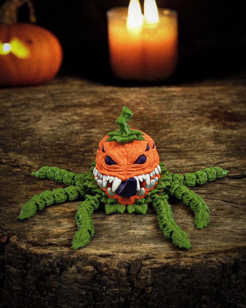 Pump-Krake! Kürbis Kraken Fidget Bild 1