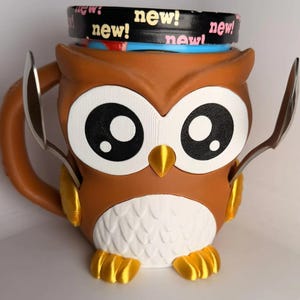 IJshouder Owlfonso de Uil - 3D-geprinte schattige ijspinthouder afbeelding 3