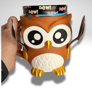 IJshouder Owlfonso de Uil - 3D-geprinte schattige ijspinthouder afbeelding 1