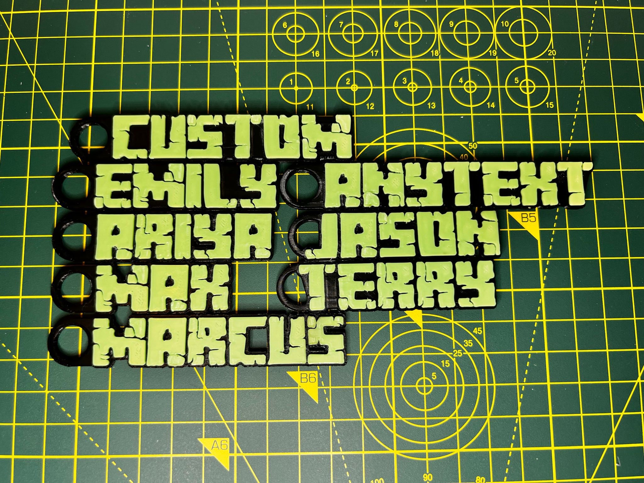 Custom Minecraft Inspired Keyring - Bag Charm - Minecraft Keychain