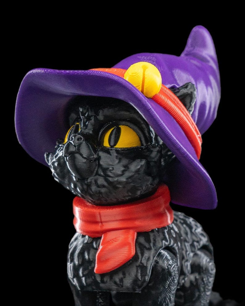 Halloween Cat in a Hat image 4