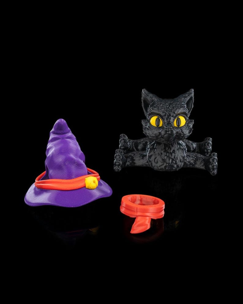Halloween Cat in a Hat image 3