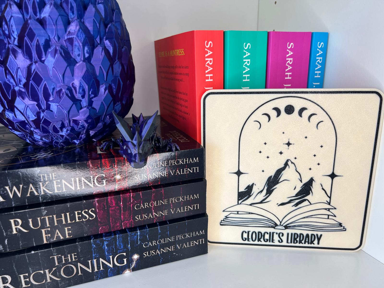 Fantasy Personalised Library Sign - Book Decor, Custom Gift - Etsy