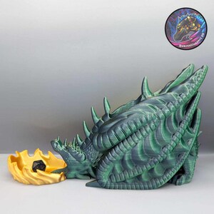 Torre de dados del dragón Wyvern que escupe fuego - Kekreations imagen 5