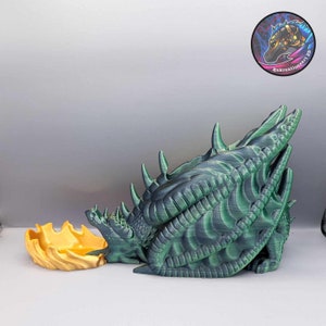 Torre de dados del dragón Wyvern que escupe fuego - Kekreations imagen 2