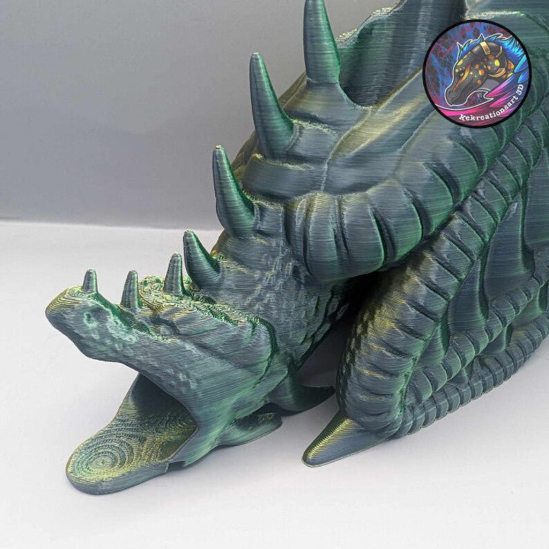 Torre de dados del dragón Wyvern que escupe fuego - Kekreations imagen 3