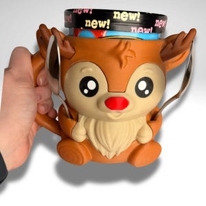 Soporte para helados de Rudy el Reno - Soporte para helados adorable impreso en 3D imagen 1