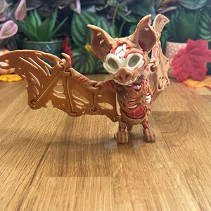 Zombat - Collectible Display Piece, Stress Relief, Personalized Gift, Articulated Flexi - Various Colors - Mat Mire Makes image 5