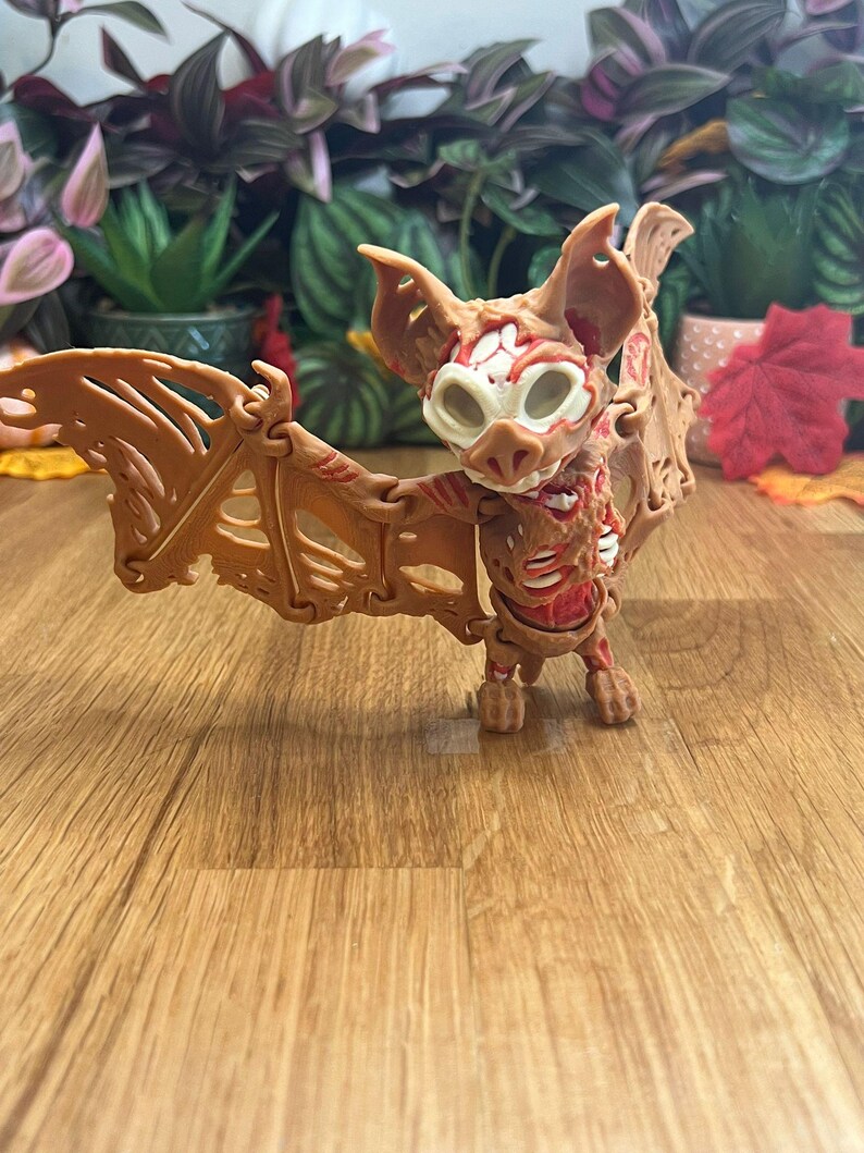 Zombat - Collectible Display Piece, Stress Relief, Personalized Gift, Articulated Flexi - Various Colors - Mat Mire Makes image 5