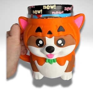 Kevin the Corgi Ice Cream Holder - 3D Printed Cute Ice Pint Holder image 1