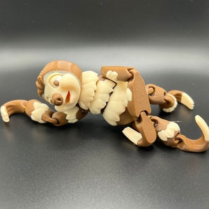 Benutzerdefinierte 3D gedruckte Faultier - Sammlerstück, Stressabbau, personalisiertes Geschenk - verschiedene Farben - Flexi Factory Bild 3