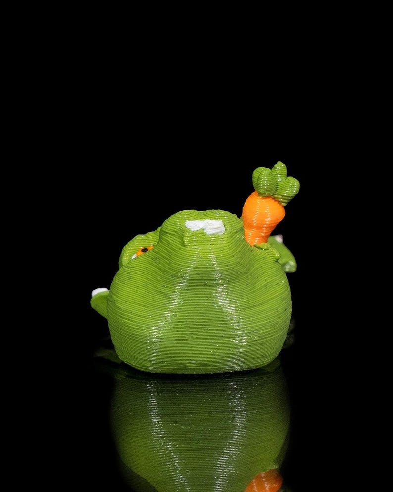 Zombunny Rabbit Keychain, Perfect for Halloween, 3D Printed Keyring Gift image 5