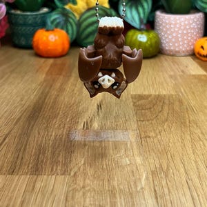 Mini Vampire Bat - Collectible Display Piece, Stress Relief Keychain, Personalized Gift - Mat Mire Makes Keyring