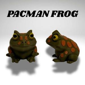 Kleines Pacman Frosch-Terrarium - 3D gedruckter Frosch und Terrarium - Raum-Dekor Bild 6