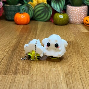 ハロウィーン ミニ セット - コレクション用ディスプレイ ピース、ストレス解消、パーソナライズされたギフト、関節式フレキシ - グリーンのレイヤー 画像 3