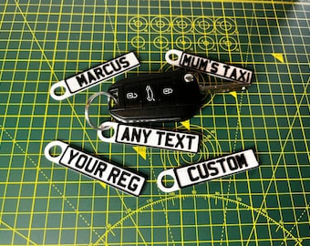 3D Licence Plate Keyring - Custom Number Plate Keyring - New Driver Gift