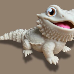 3D Printed Bearded Dragon Playset: Interactive Tank Environment, Tactile Figure, Stress Relief Toy image 4