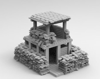WW2 Vietnam Bunker - Historical Wargaming Scenery Terrain