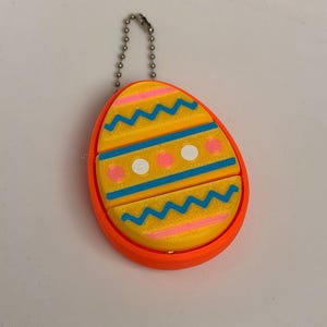 Easter Egg Fidget Keyring Set - Vibrant 3D-Printed Clickers for Tactile Feedback & Stress Relief - Ideal Easter Gift image 5