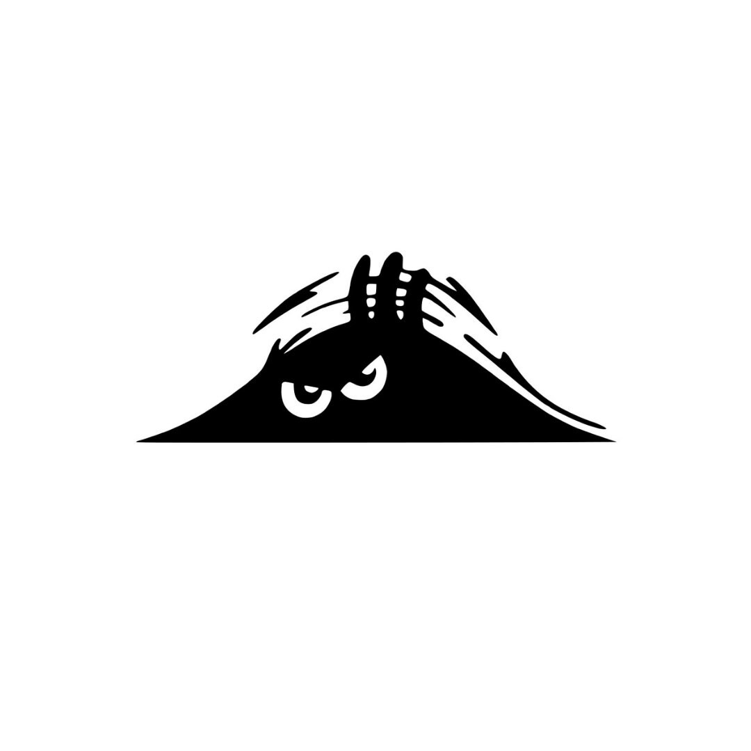 Peeking Monster Sticker Vinyl Decal Bumper Sticker Jcreatenz - Etsy