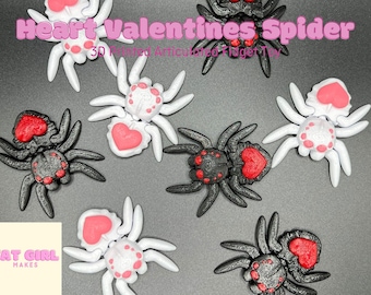 Tiny Heart Fidget Spider - Romantic Valentine's Day Gift - Unique Love Symbol