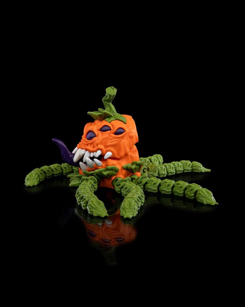 Pump-Krake! Kürbis Kraken Fidget Bild 5