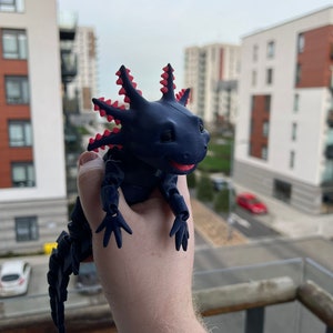 Articulated Smiling Axolotl | Sensory Stress Fidget | As Seen On TikTok | Flexible Multi Coloured Axolotl Cute Gift | 3DPrinted Melanoid