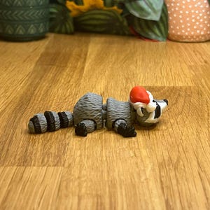 Minikerstwasbeer - verzamelobject, stressverlichting, gepersonaliseerd cadeau, feestelijk decor - Mat Mire Makes afbeelding 7