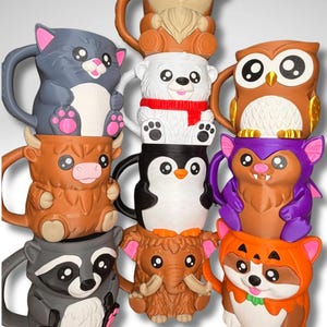 Rocky the Raccoon Ice Cream Holder - 3D Printed Cute Ice Pint Holder image 5