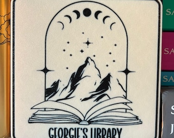 Fantasy Personalised Library Sign - Book Decor, Custom Gift