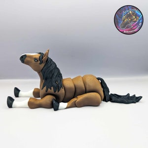 Custom Articulated 3DPrinted Horse - Collectible Display Piece, Stress Relief, Personalized Gift - Various Colors - Kekreations image 2