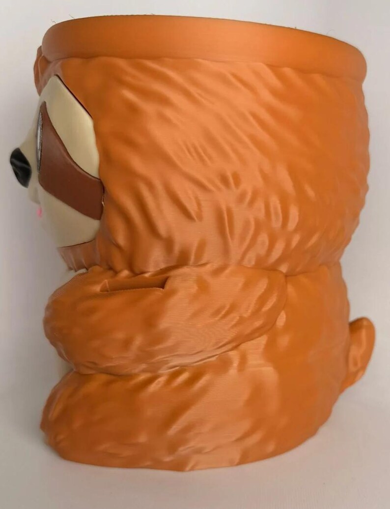 Sammy the Sloth Ice Cream Holder - 3D Printed Cute Ice Pint Holder image 5