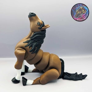 Custom Articulated 3DPrinted Horse - Collectible Display Piece, Stress Relief, Personalized Gift - Various Colors - Kekreations image 5