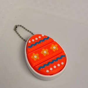 Easter Egg Fidget Keyring Set - Vibrant 3D-Printed Clickers for Tactile Feedback & Stress Relief - Ideal Easter Gift image 2
