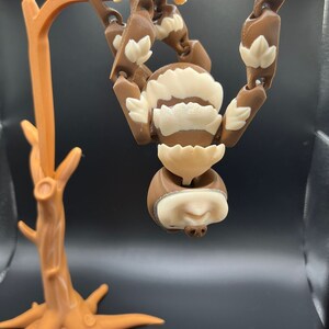Benutzerdefinierte 3D gedruckte Faultier - Sammlerstück, Stressabbau, personalisiertes Geschenk - verschiedene Farben - Flexi Factory Bild 4