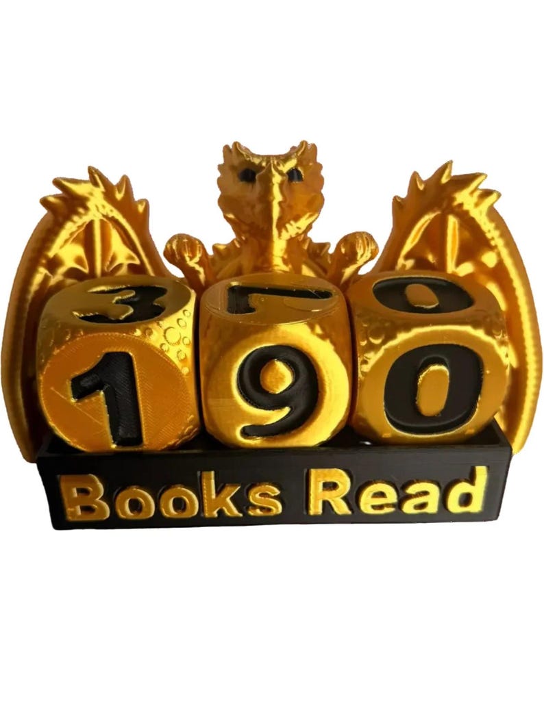 Dragon Book Tracker - Books Ive Read This Year, Bookish, Reader, Cute image 1